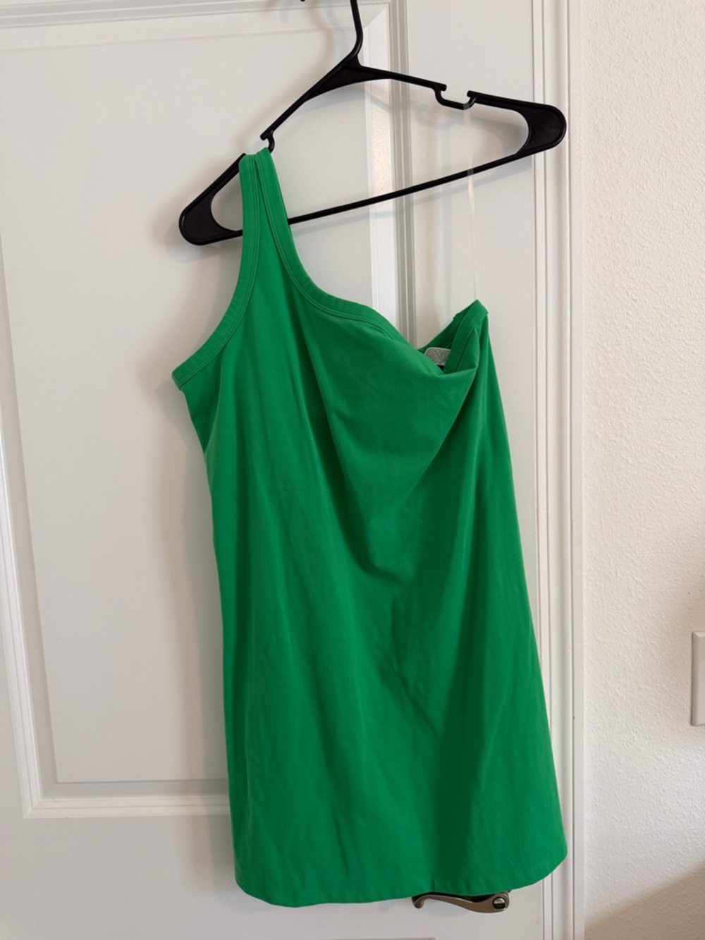 Target One-Shoulder Bright Green Women's Dress